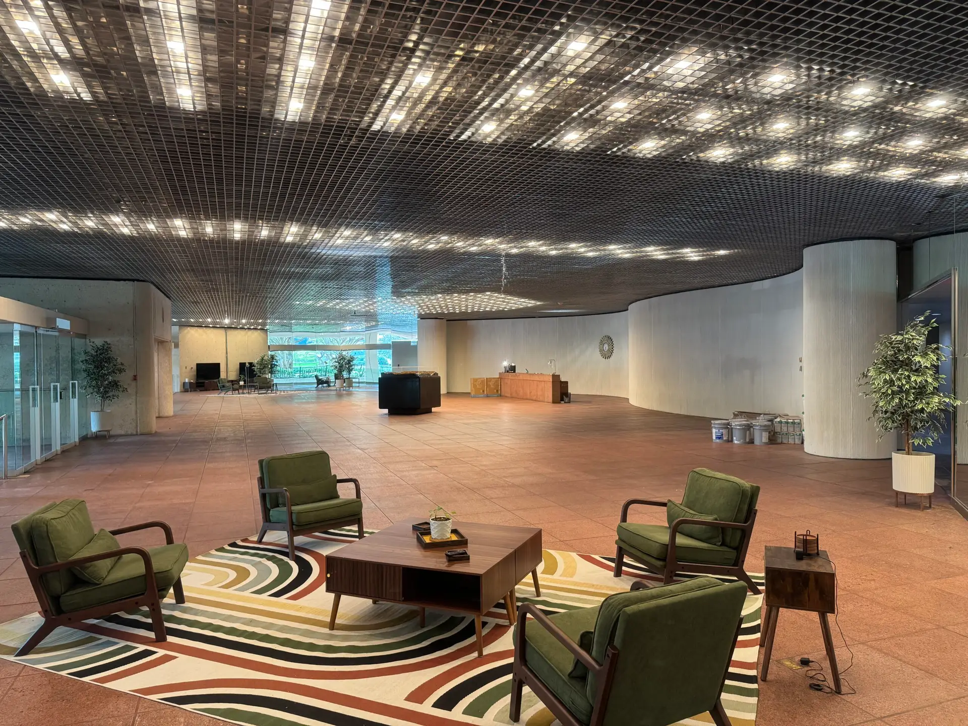 Central lobby and gathering area inside Tributary Center