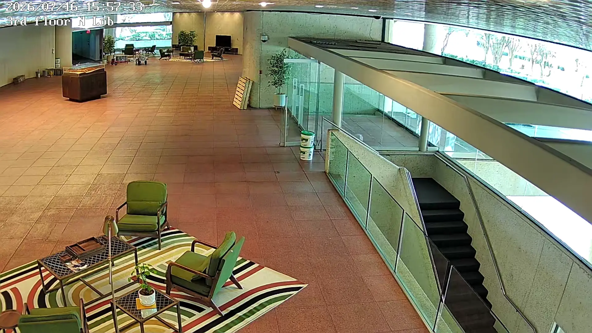 Atrium and shared common area inside Tributary Center